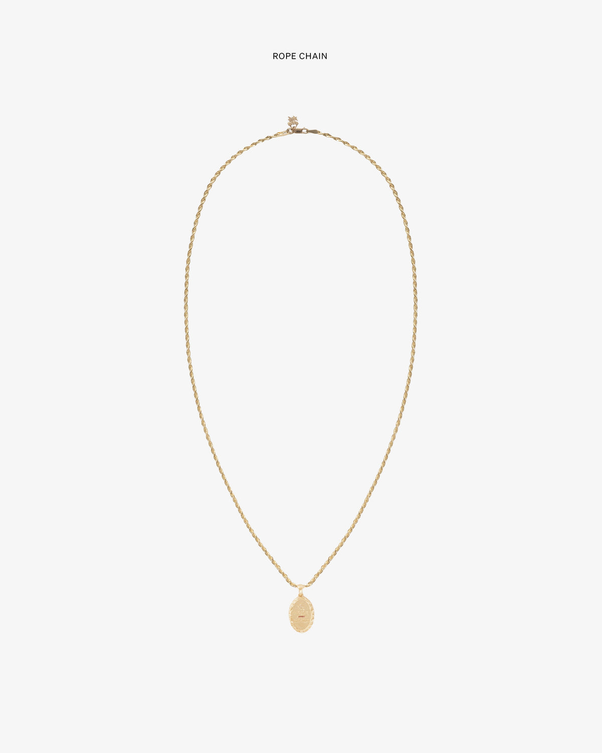 Aimé Leon Dore Signature - 14Kt Gold Love Poem Pendant Evening blue