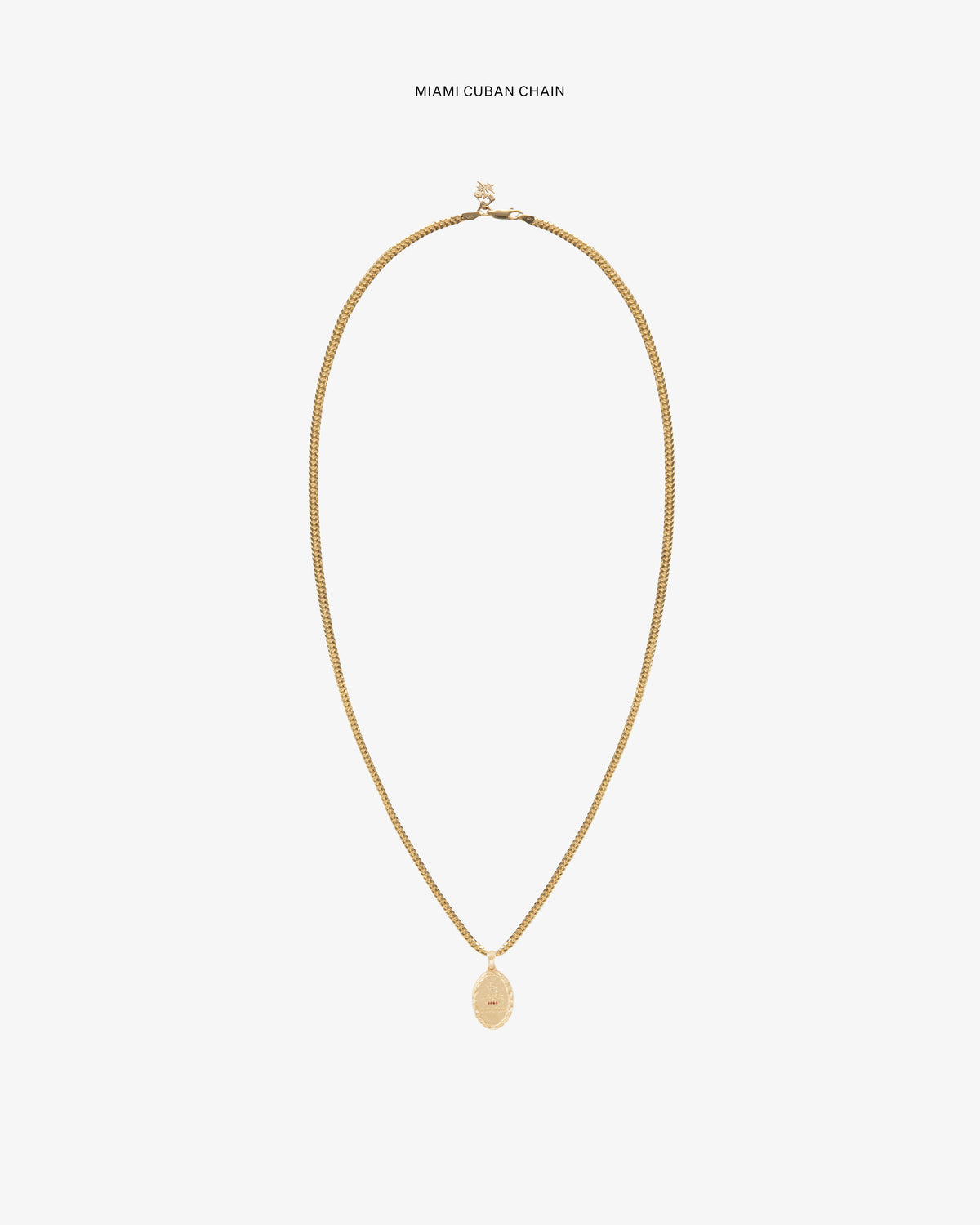 Aimé Leon Dore Signature - 14Kt Gold Love Poem Pendant Evening blue