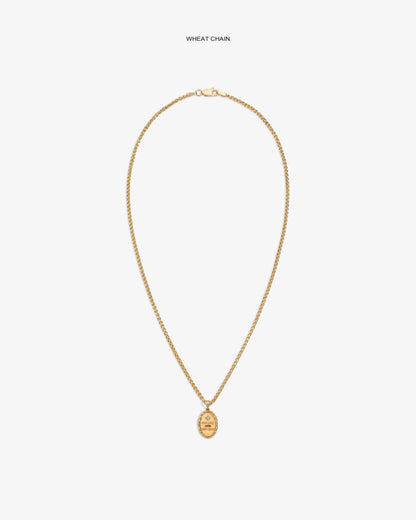 Aimé Leon Dore Signature - 14Kt Gold Love Poem Pendant Evening blue