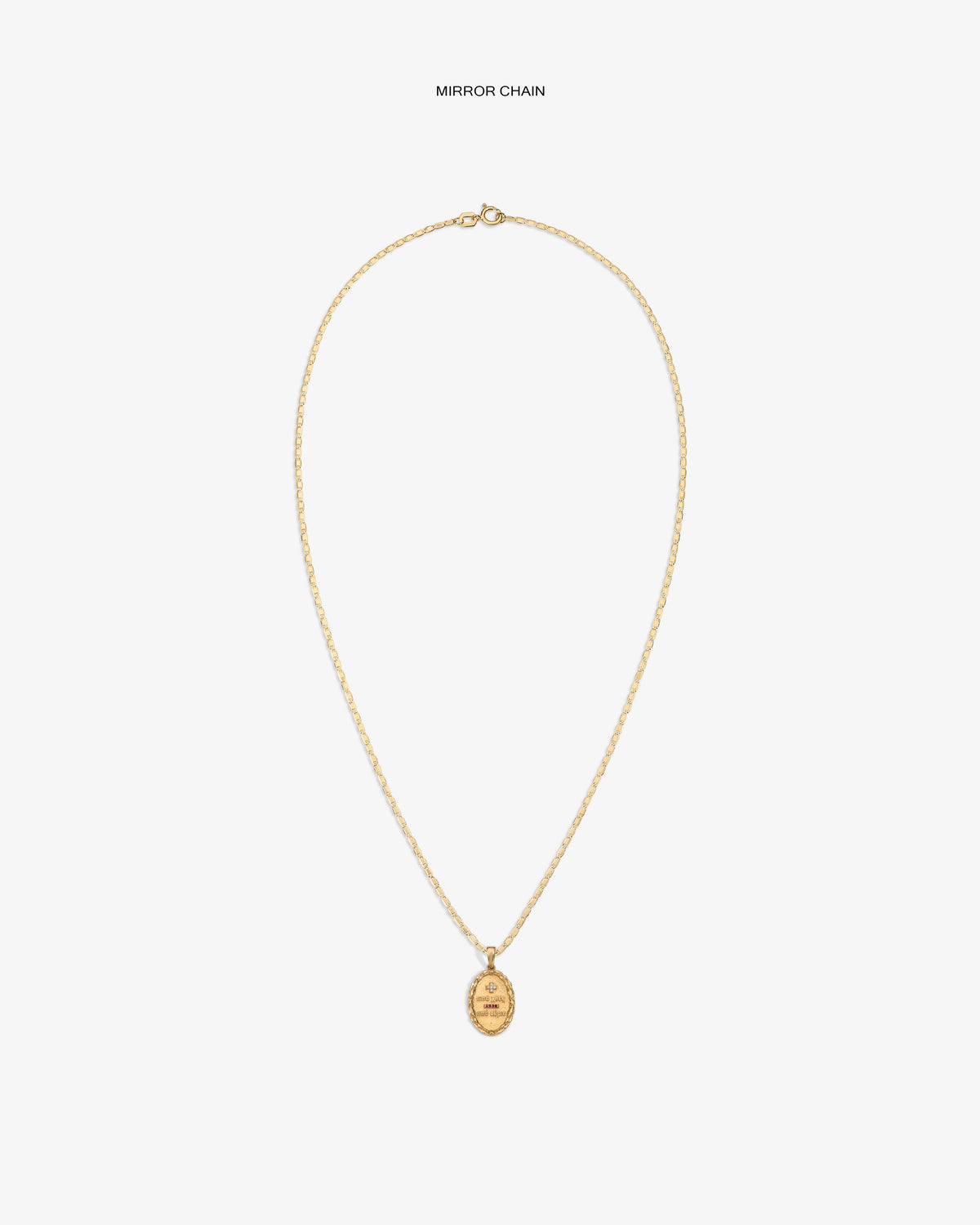 Aimé Leon Dore Signature - 14Kt Gold Love Poem Pendant Evening blue