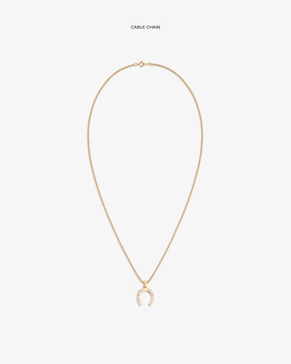 Aimé Leon Dore Classic - Diamond Horseshoe Pendant Evening blue