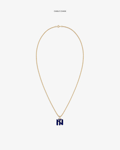 Aimé Leon Dore Great Value - 14Kt Gold Pendant Evening blue