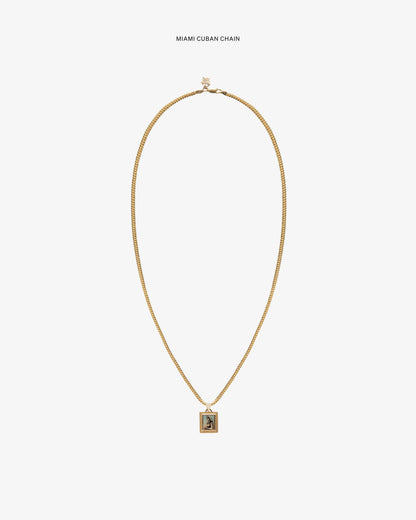 Aimé Leon Dore Exclusive - 14Kt Gold Pendant Evening blue