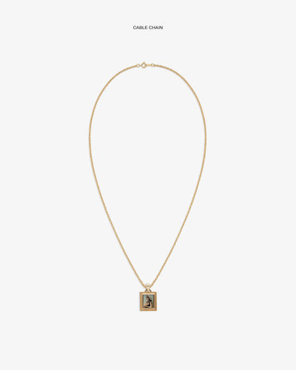 Aimé Leon Dore Exclusive - 14Kt Gold Pendant Evening blue