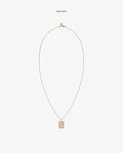 Aimé Leon Dore Customer Favorite - 14Kt Gold Saint George Pendant Evening blue