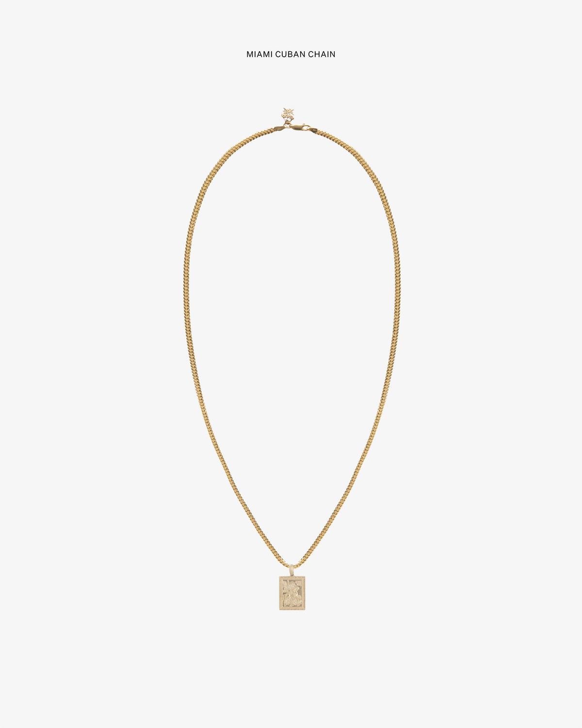 Aimé Leon Dore Customer Favorite - 14Kt Gold Saint George Pendant Evening blue