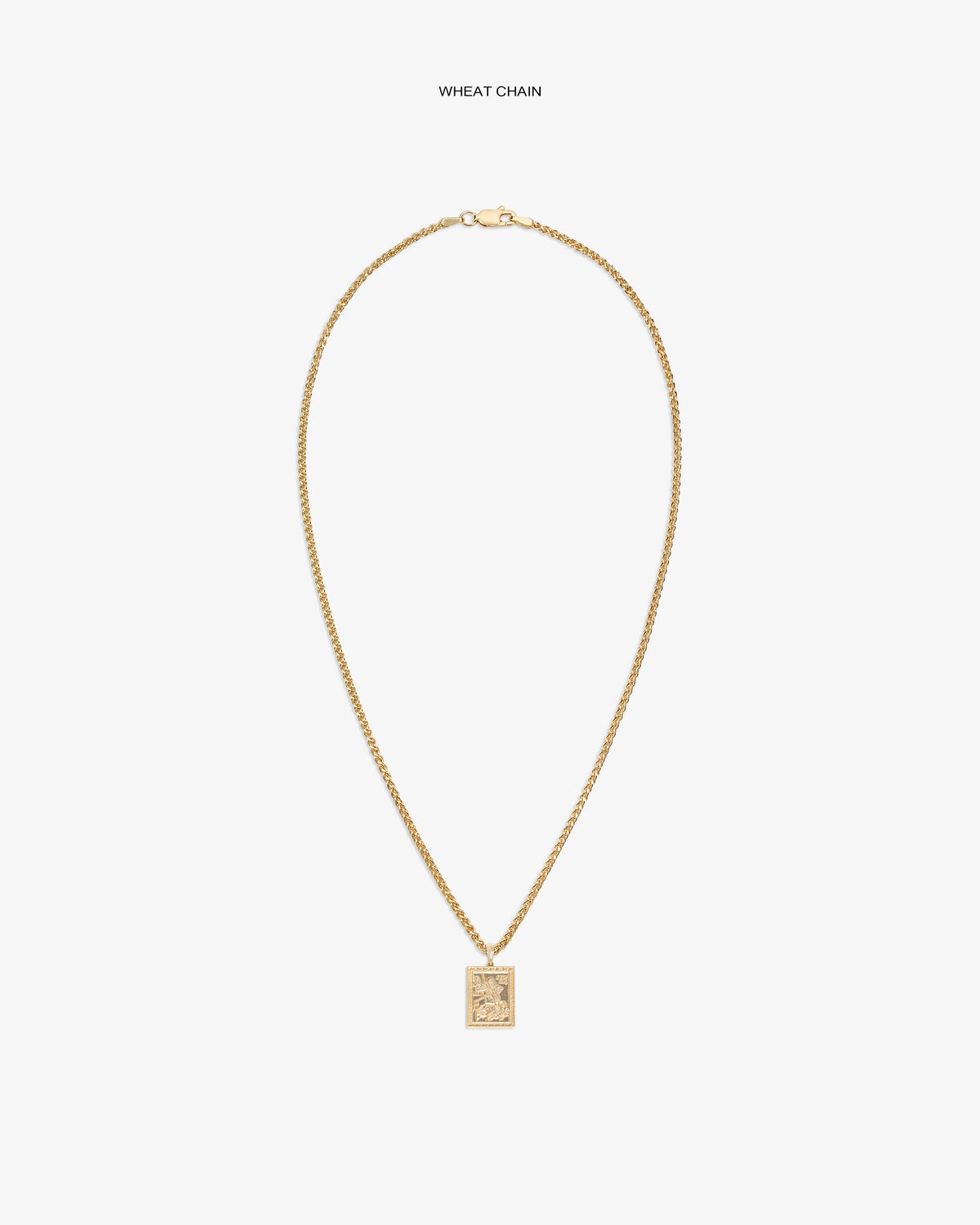 Aimé Leon Dore Customer Favorite - 14Kt Gold Saint George Pendant Evening blue