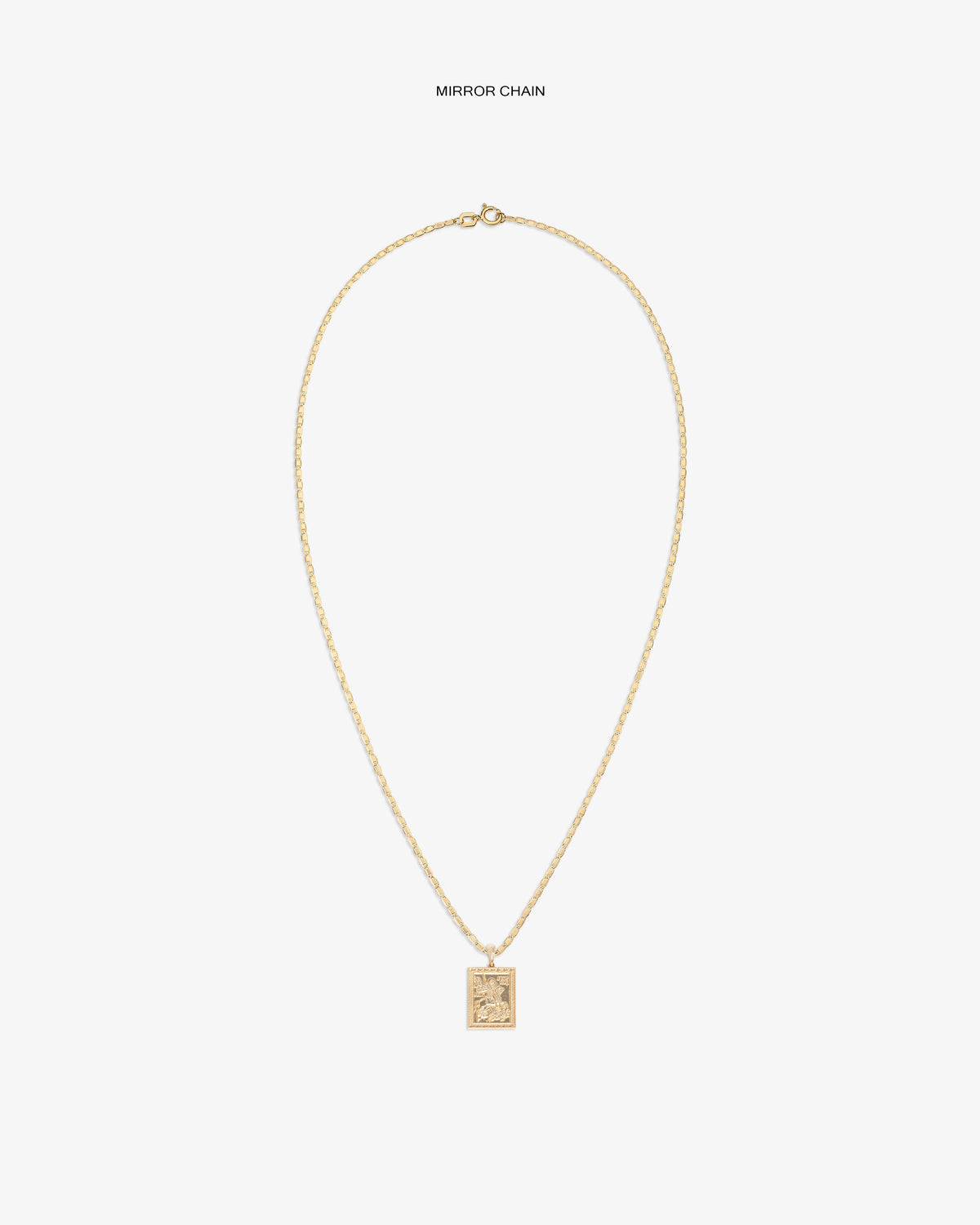 Aimé Leon Dore Customer Favorite - 14Kt Gold Saint George Pendant Evening blue