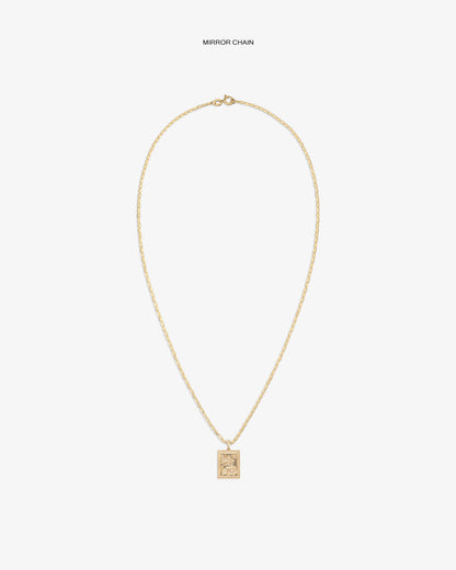 Aimé Leon Dore Customer Favorite - 14Kt Gold Saint George Pendant Evening blue