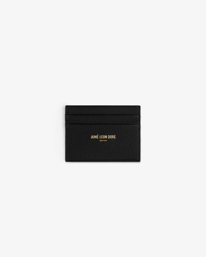 Aimé Leon Dore Featured - Leather Card Holder Jet black