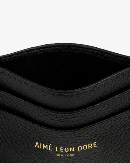 Aimé Leon Dore Featured - Leather Card Holder Jet black