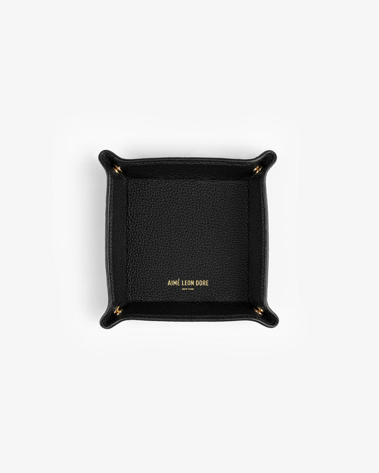 Aimé Leon Dore Signature - Leather Catchall Jet black