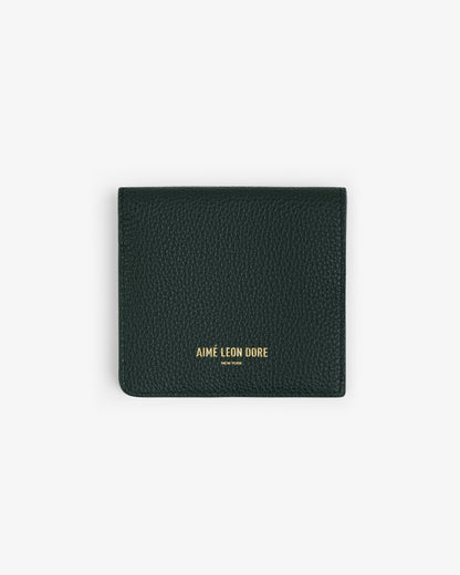 Aimé Leon Dore Premium - Leather Bi-Fold Wallet Botanical green