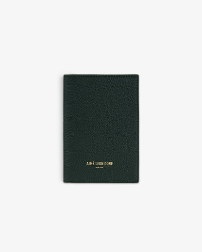 Aimé Leon Dore Classic - Leather Passport Holder Botanical green