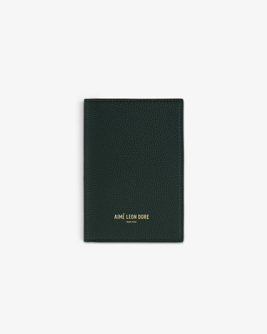 Aimé Leon Dore Classic - Leather Passport Holder Botanical green