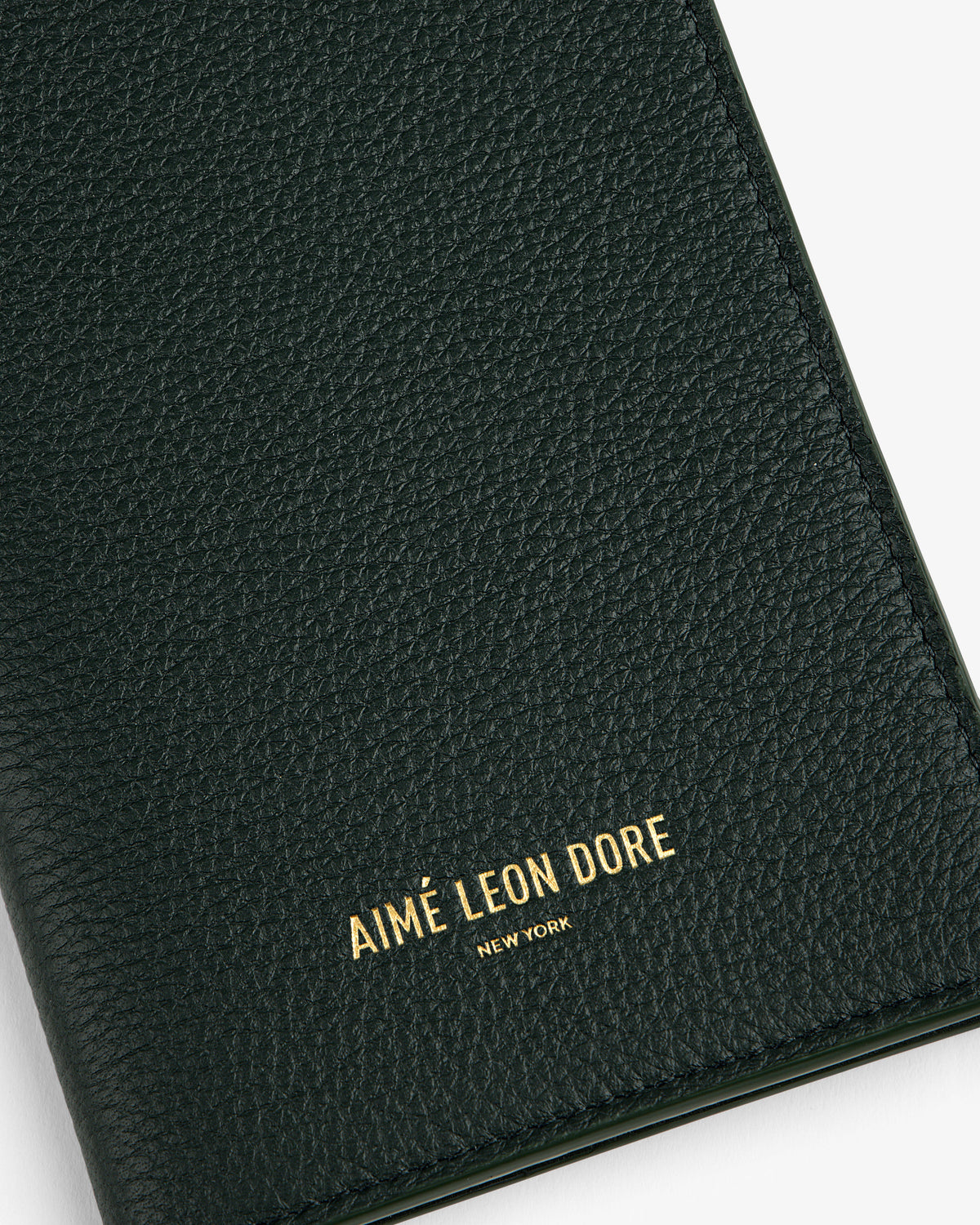 Aimé Leon Dore Classic - Leather Passport Holder Botanical green