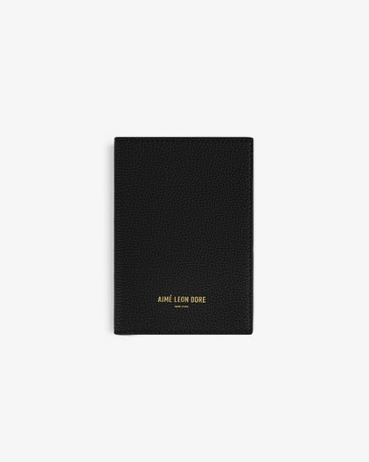 Aimé Leon Dore Trusted - Leather Passport Holder Jet black