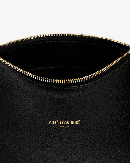 Aimé Leon Dore Recommended - Small Leather Pouch Jet black