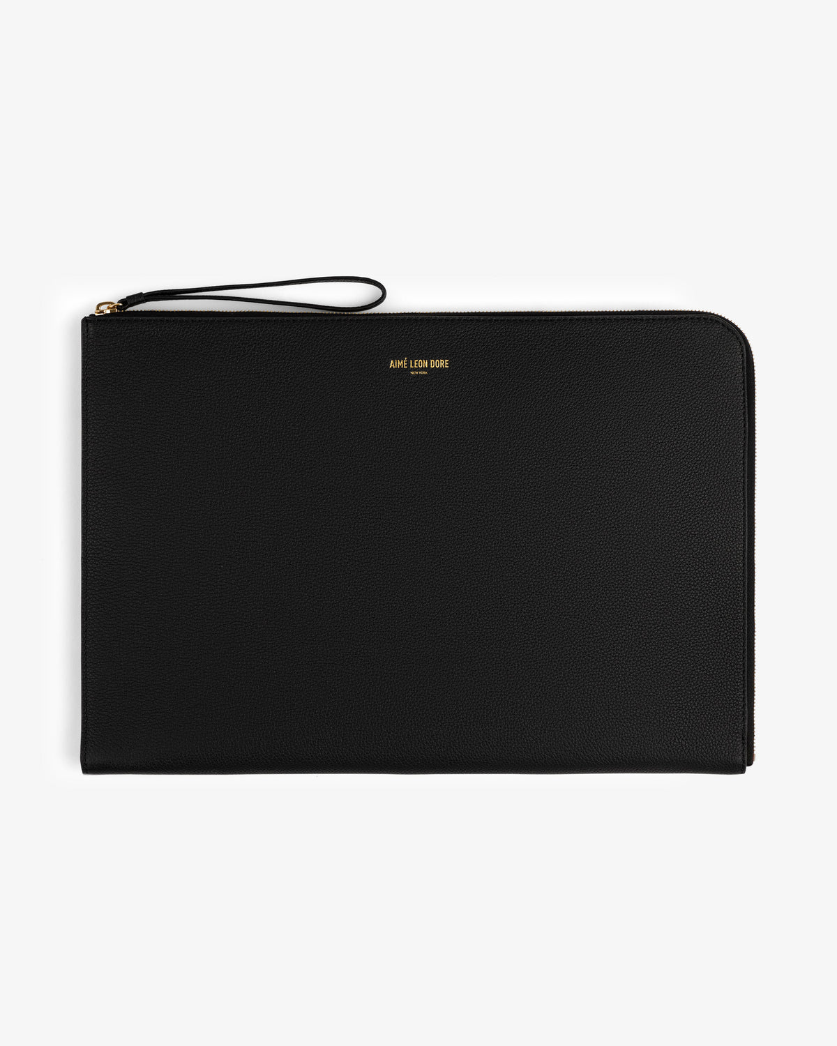 Aimé Leon Dore Discount - Large Leather Pouch Jet black