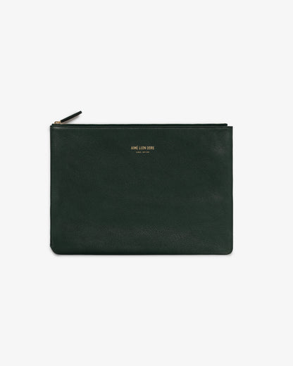 Aimé Leon Dore Best Price - Medium Leather Pouch Evening blue