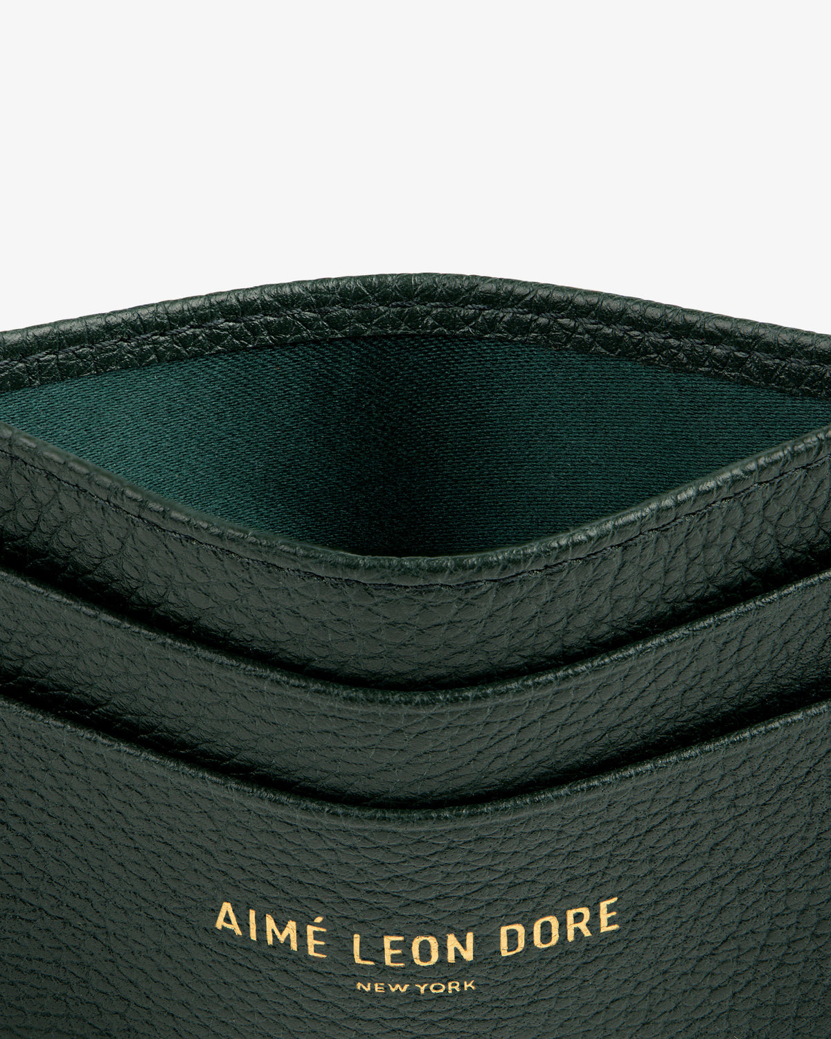 Aimé Leon Dore Hot Sale - Leather Card Holder Botanical green