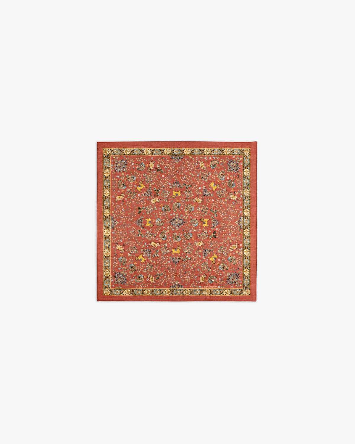 Aimé Leon Dore Best Price - Archival Print Wool Silk Bandana Evening blue