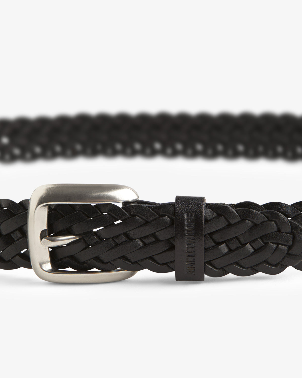 Aimé Leon Dore Hot Sale - Braided Leather Belt Evening blue