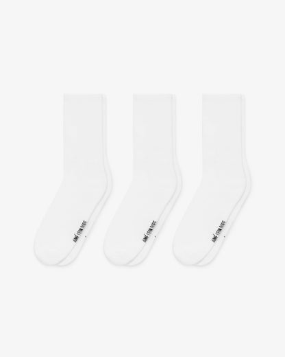 Aimé Leon Dore Great Value - Crew Sock 3-Pack White
