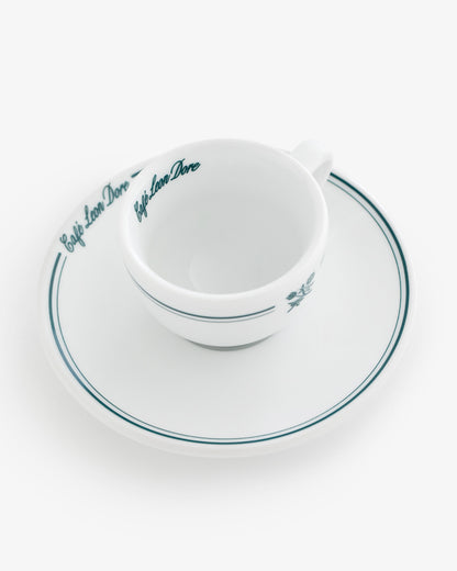 Aimé Leon Dore Premium - Café Leon Dore Espresso Cup & Saucer (Set of 6) Evening blue